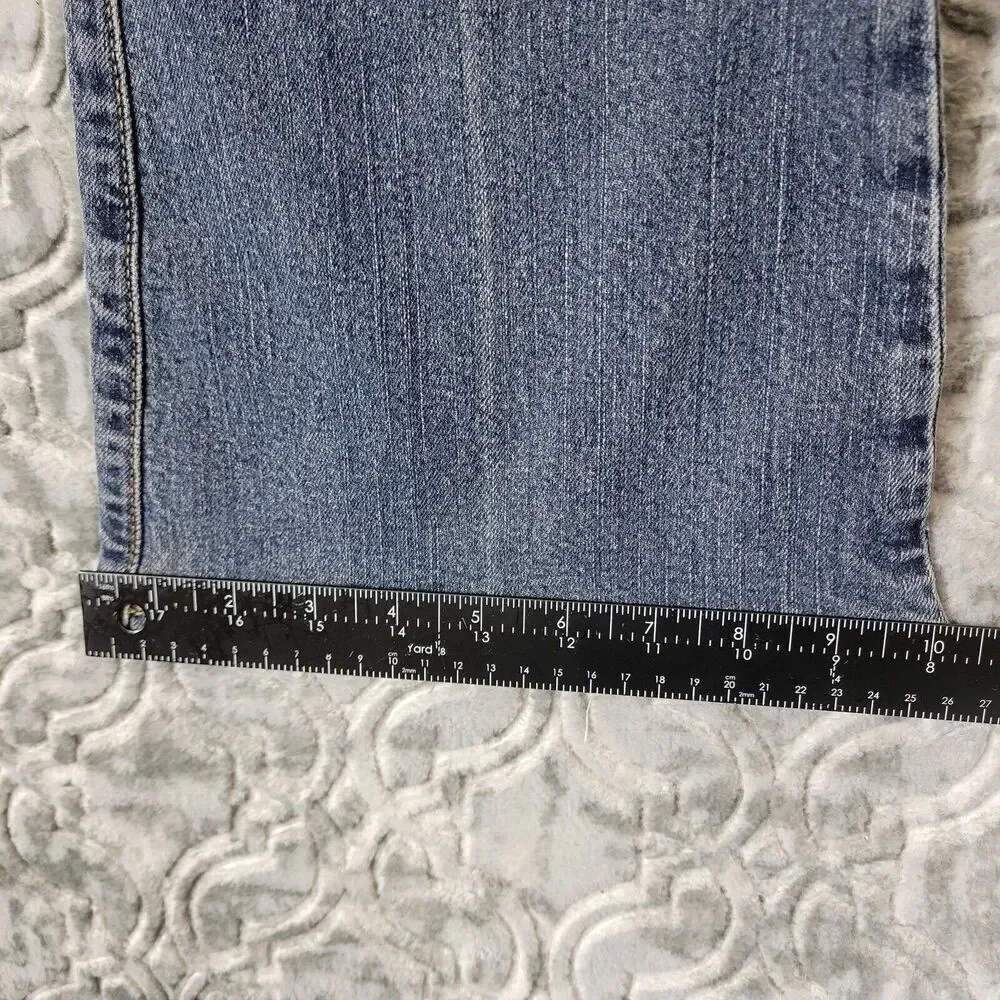 Vintage American Eagle Jeans Womens 6 Blue Favorite Fit Distressed Flare Y2K